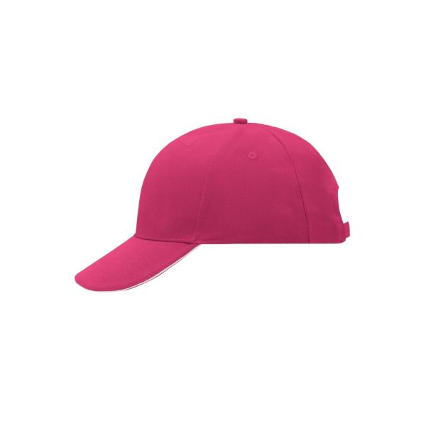6 Panel Sandwich Cap pink/white one size 6 Panel Sandwich Cap pink/white one size