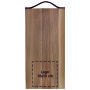 Plank met leren handvat beuken 33x16 cm