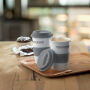 TRIBECA - Mok met siliconen details - Grijs