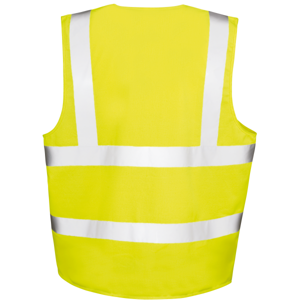 Veiligheidshesje met rits Fluorescent Yellow S/M Veiligheidshesje met rits Fluorescent Yellow S/M