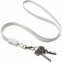 TPE 2-in-1 keycord Marguerite zwart