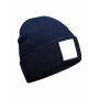 Appliqué Patch Beanie oxford navy/white one size