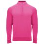 Epiro 200 g/m² long sleeve unisex quarter zip sweatshirt - Pink Fluor - M Epiro 200 g/m² long sleeve unisex quarter zip sweatshirt - Pink Fluor - M