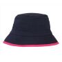 REVERSIBLE BUCKET HAT, NAVY / PINK, S/M, NEUTRAL
