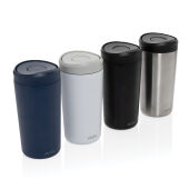 Avira Alix RCS recycled staal klik beker 400ML, donkerblauw