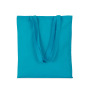 Shopper bag long handles Bright Turquoise One Size