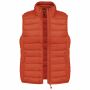 Ladies' lightweight sleeveless down jacket burnt ochre XXL