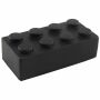 Antistress bouwsteen, kleur zwart