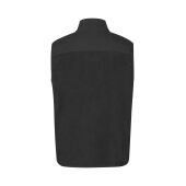 Bonded fleece vest - Black, 3XL