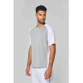 Tweekleurig padel-T-shirt met raglanmouwen voor heren Black S