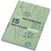 Novella Austen A6 gerecycled notitieboek met zachte cover, 100 vellen - Groen