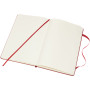Moleskine Classic L hard cover notebook - plain - Scarlet red