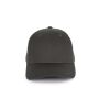 Baseballpet - 6 panelen dark grey one size Baseballpet - 6 panelen dark grey one size
