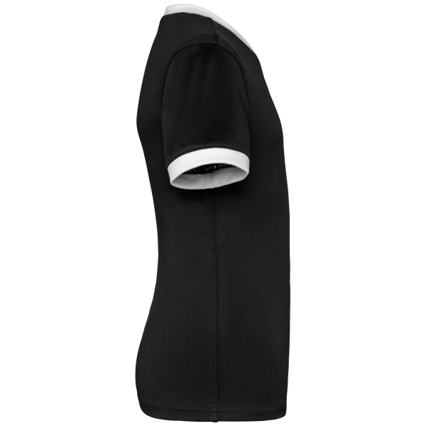 Kinder rugbyshirt met korte mouwen Black 4/6 jaar Kinder rugbyshirt met korte mouwen Black 4/6 jaar