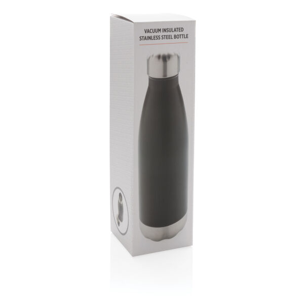 Vacuüm geïsoleerde roestvrijstalen fles, zwart Vacuüm geïsoleerde roestvrijstalen fles, zwart