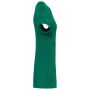 Ecologische badstof t-shirtjurk met afhangende mouwen malachite green XL