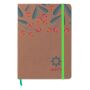A5 notitieboek met harde kaft van gerecycled papier met jouw ontwerpen bedrukte pagina's