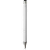 Moneta balpen van gerecycled aluminium (blauwe inkt) - Wit