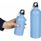 Gerecyclede roestvrijstalen enkelwandige fles (400 ml) Sable zwart