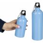 Gerecyclede roestvrijstalen enkelwandige fles (400 ml) Sable zwart