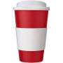 Americano® 350 ml geïsoleerde beker met handvat - Rood/Wit Americano® 350 ml geïsoleerde beker met handvat - Rood/Wit