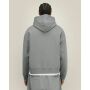 Fronter - Oversized rits hoodie in een gerecycled katoen blend - Misty Grey (XS)