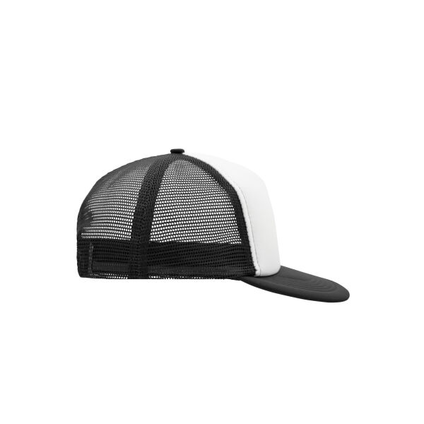 5 Panel Flat Peak Cap white/black one size 5 Panel Flat Peak Cap white/black one size
