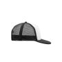 5 Panel Flat Peak Cap white/black one size