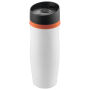 Metmaxx® thermo beker "CremaExtensa" wit/ring oranje