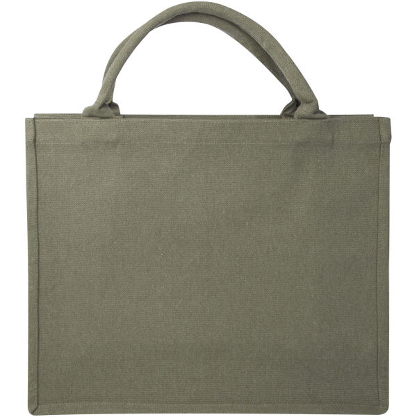 Page 500 g/m² Aware™ recycled book tote bag - Green
