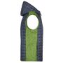 Men's Knitted Hybrid Vest kiwi melange/anthracite melange 3XL Men's Knitted Hybrid Vest kiwi melange/anthracite melange 3XL