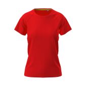 Stedman T-shirt Raglan Mesh Active-Dry SS for her 186C Scarlet Red-XS