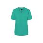 KS 63 Short-Sleeve Ladies' Tunic Essential, from Sustainable Material , 65% GRS Certified Recycled Polyester / 35% Conventional Cotton - emerald green - 36