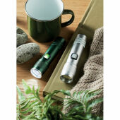 FLASHRA - Oplaadbare COB zaklamp - Mat Zilver FLASHRA - Oplaadbare COB zaklamp - Mat Zilver