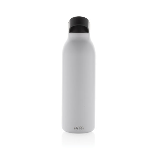 Avira Ara RCS recycled staal fliptop water fles 500ML, wit