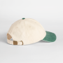 Compacte vintage cap met contrasterende klep Natural / Vintage Bottle Green One Size Compacte vintage cap met contrasterende klep Natural / Vintage Bottle Green One Size