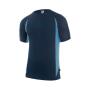 TWO-TONE TECHNICAL T-SHIRT, NAVY/SKY BLUE, XXL, VELILLA