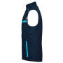 Workwear Softshell Padded Vest - COLOR - navy/turquoise 6XL