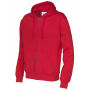 Cottover Gots Full Zip Hood Man red XS