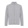 Iqoniq Talung gerecycled polyester fleece jas met rits, storm grey (XL)