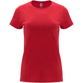 Capri damesshirt met korte mouwen - Rood - 3XL