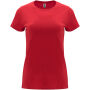 Capri damesshirt met korte mouwen - Rood - 3XL