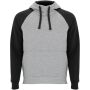 Badet unisex tweekleurige hoodie - Heather grijs/Zwart - XS