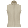Bodywarmer van microfleece dames Beige L