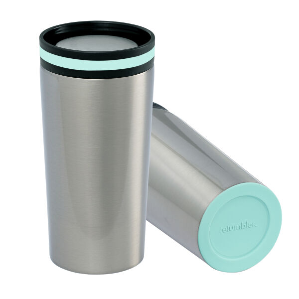Thermobeker RETUMBLER-myDRINQEO - mint, zilver Thermobeker RETUMBLER-myDRINQEO - mint, zilver