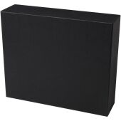 Laura geschenkset met A5 notitieboek met harde kaft en balpen (zwarte inkt) - Zwart