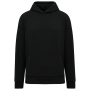 Duurzame uniseks oversized verwassen sweater met capuchon Washed black XS