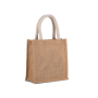 Shopper van jutecanvas - klein model Natural / Gold One Size
