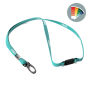 Ronde polyester lanyard met metalen klem