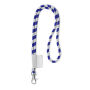 Polyester 2-kleurige koord-lanyard met full color label
